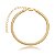 Pulseira de malha lisa banho em ouro 18k - Imagem 1