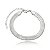 Pulseira de fita lisa banho em rodio branco - Imagem 1