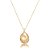 Conjunto de brinco e colar dourado liso banho em ouro 18k - Imagem 4