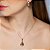 Conjunto de brinco e colar cravejado de zirconia cristal banho em ouro 18k - Imagem 2