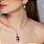 Conjunto de brinco e colar cravejado de zirconia cristal banho em ouro 18k - Imagem 2