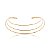 Aro dourado liso banho em ouro 18k - Imagem 1