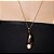 Colar liso com pingente banho em ouro 18k - Imagem 2
