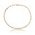 Colar de corrente cravejado com zirconia cristal banho em ouro 18k - Imagem 1