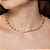 Colar de corrente cravejado com zirconia cristal banho em ouro 18k - Imagem 2