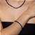 Pulseira riviera cravejada de zirconia onix banho em rodio negro - Imagem 2