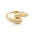 Bracelete dourado liso banho em ouro 18k - Imagem 1