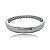 Bracelete liso banho em rodio branco - Imagem 1