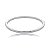 Bracelete liso banho em rodio branco - Imagem 1