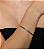 Bracelete liso banho em rodio branco - Imagem 2