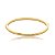 Bracelete dourado liso banho em ouro 18k - Imagem 1