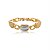 Pulseira dourada lisa banho em ouro 18k - Imagem 1