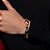 Pulseira dourada lisa banho em ouro 18k - Imagem 2
