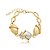 Pulseira dourada lisa banho em ouro 18k - Imagem 1