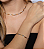Pulseira de canutilho lisa banho duplo - Imagem 3