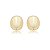 Brinco de base liso banho em ouro 18k - Imagem 1