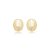 Brinco de base liso banho em ouro 18k - Imagem 1