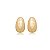 Brinco de base liso banho em ouro 18k - Imagem 1