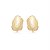 Brinco de base liso banho em ouro 18k - Imagem 1