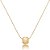 Conjunto de brinco e colar liso banho em ouro 18k - Imagem 5
