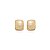 Conjunto de brinco e colar liso banho em ouro 18k - Imagem 4