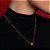 Conjunto de brinco e colar liso banho em ouro 18k - Imagem 3