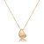 Conjunto de brinco e colar liso acetinado banho em ouro 18k - Imagem 5