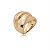 Anel dourado liso banho em ouro 18k - Imagem 1