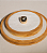 Anel dourado liso banho em ouro 18k - Imagem 6