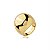 Anel dourado liso banho em ouro 18k - Imagem 2