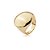 Anel dourado liso banho em ouro 18k - Imagem 1