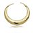 Aro dourado liso banho em ouro 18k - Imagem 1