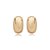 Brinco de base liso banho em ouro 18k - Imagem 1