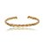 Bracelete dourado liso banho em ouro 18k - Imagem 1
