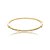 Bracelete de coração cravejado de zirconia cristal banho em ouro 18k - Imagem 1
