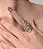 Anel dourado com zirconia cristal banho em ouro 18k - Imagem 3