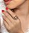 Conjunto de anel com zirconia cristal banho em ouro 18k - Imagem 2