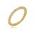 Anel dourado com zirconia cristal banho em ouro 18k - Imagem 1