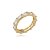 Anel com zirconia cristal banho em ouro 18k - Imagem 1