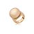 Anel dourado com zirconia cristal banho em ouro 18k - Imagem 1