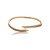 Conjunto de anel e bracelete cravejado de zirconia cristal banho em ouro 18k - Imagem 2