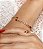 Conjunto de anel e bracelete cravejado de zirconia cristal banho em ouro 18k - Imagem 2