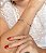 Conjunto de anel e bracelete cravejado de zirconia cristal banho em ouro 18k - Imagem 2