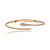 Conjunto de anel e bracelete cravejado de zirconia cristal banho em ouro 18k - Imagem 5