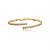 Conjunto de anel e bracelete cravejado de zirconia cristal banho em ouro 18k - Imagem 6