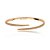 Conjunto de anel e bracelete cravejado de zirconia cristal banho em ouro 18k - Imagem 2