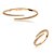 Conjunto de anel e bracelete cravejado de zirconia cristal banho em ouro 18k - Imagem 1