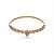 Conjunto de anel e bracelete cravejado de zirconia cristal banho em ouro 18k - Imagem 4