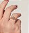 Conjunto de anel e bracelete cravejado de zirconia cristal banho em ouro 18k - Imagem 5