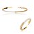 Conjunto de anel e bracelete cravejado de zirconia cristal banho em ouro 18k - Imagem 1